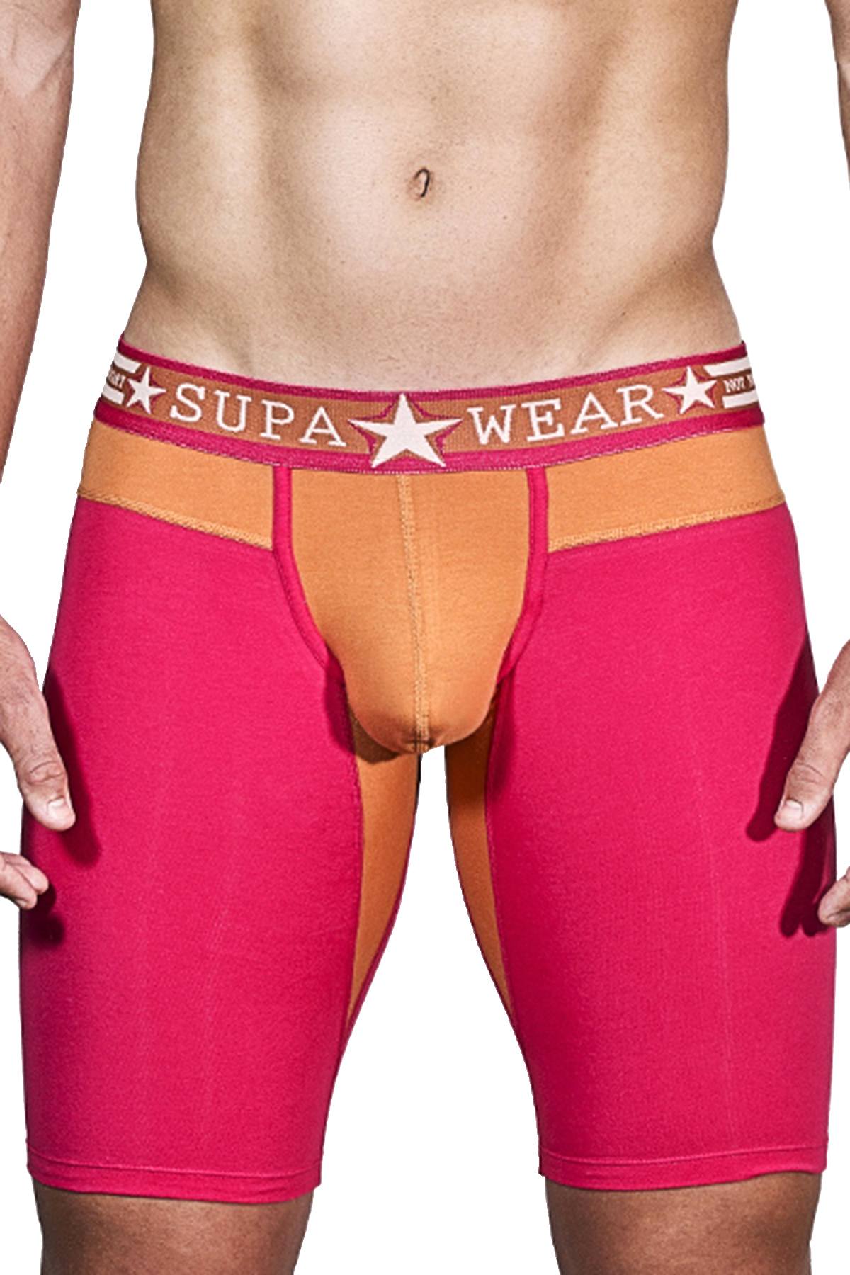 Supawear Orange Cowboy SUPASTAR Long Boxer Brief