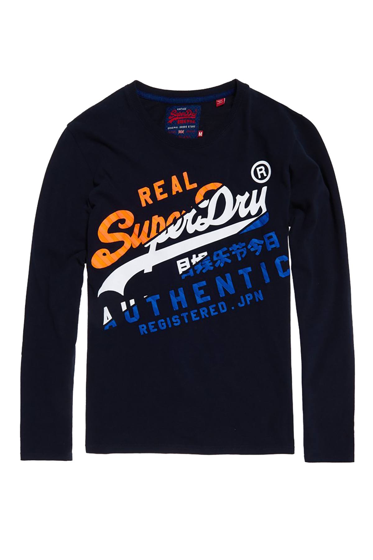 – Long-Sleeve XL Eclipse-Navy CheapUndies Vintage SuperDry Authentic T-Shirt