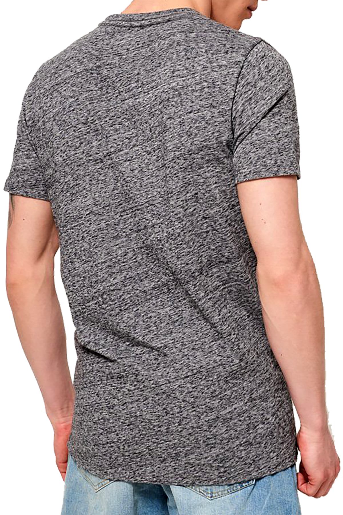 SuperDry Flint-Grey-Grit No.7 Surf Pocket T-Shirt