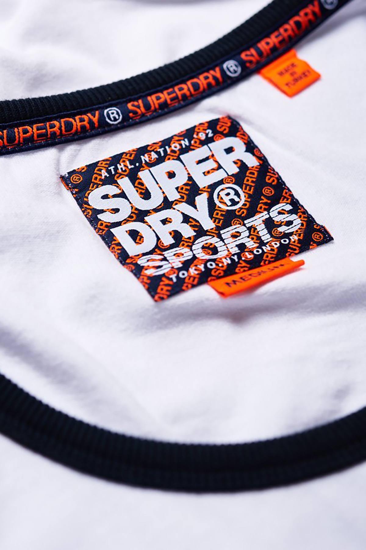 SuperDry Optic-White Retro-Stripe Vest Tank