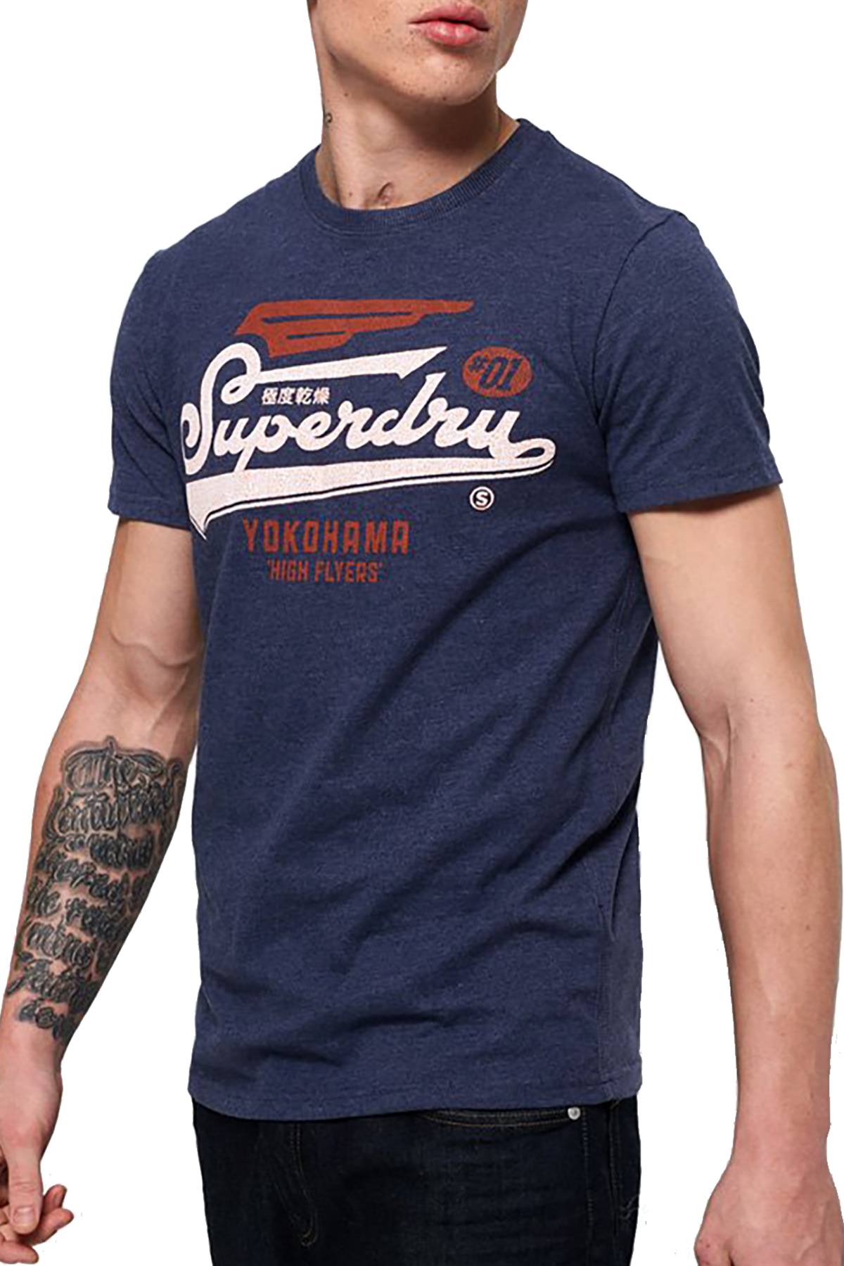 SuperDry Princedom-Blue Marl High Flyers Duo T-Shirt