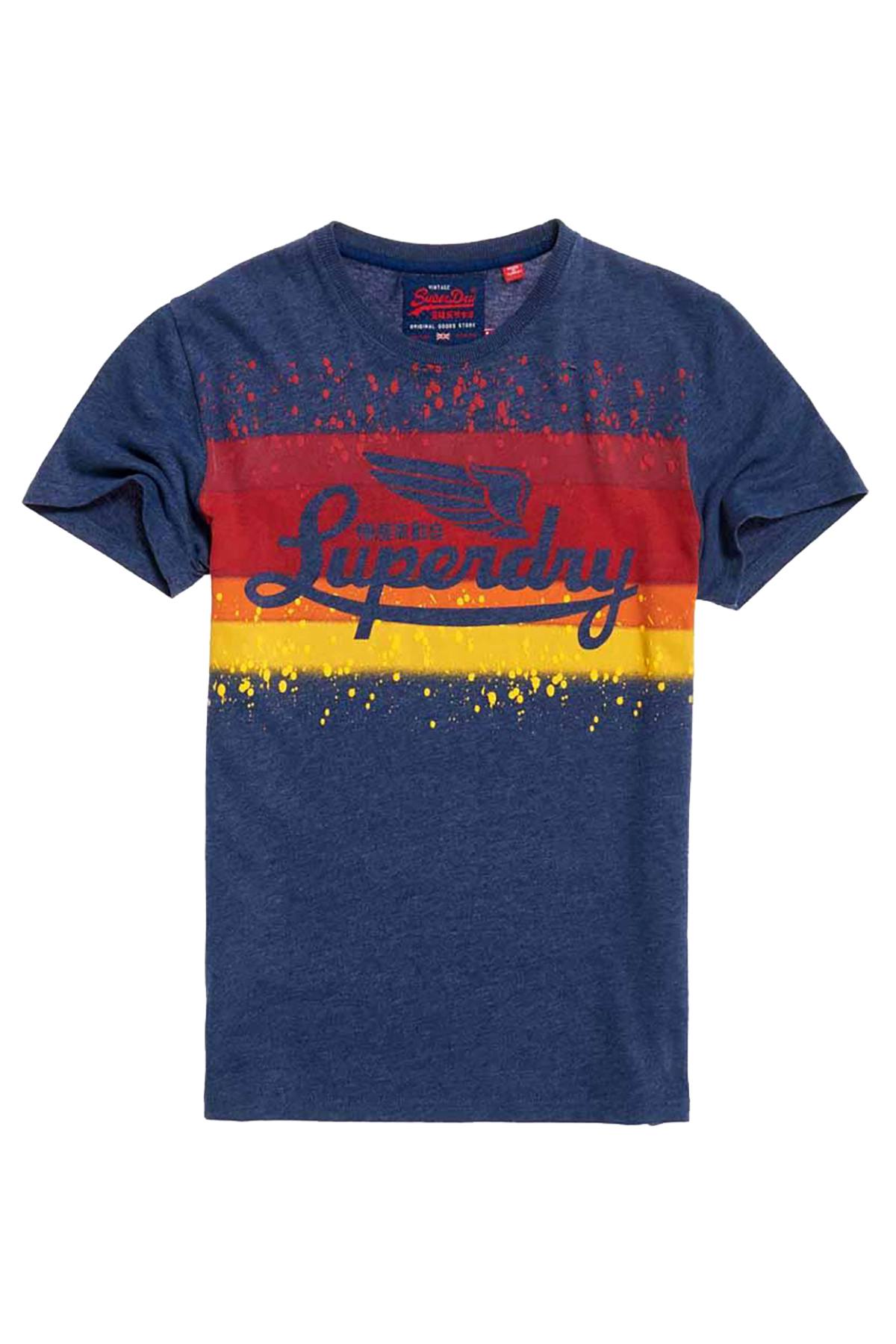 SuperDry Princedom-Blue Marl Icarus T-Shirt