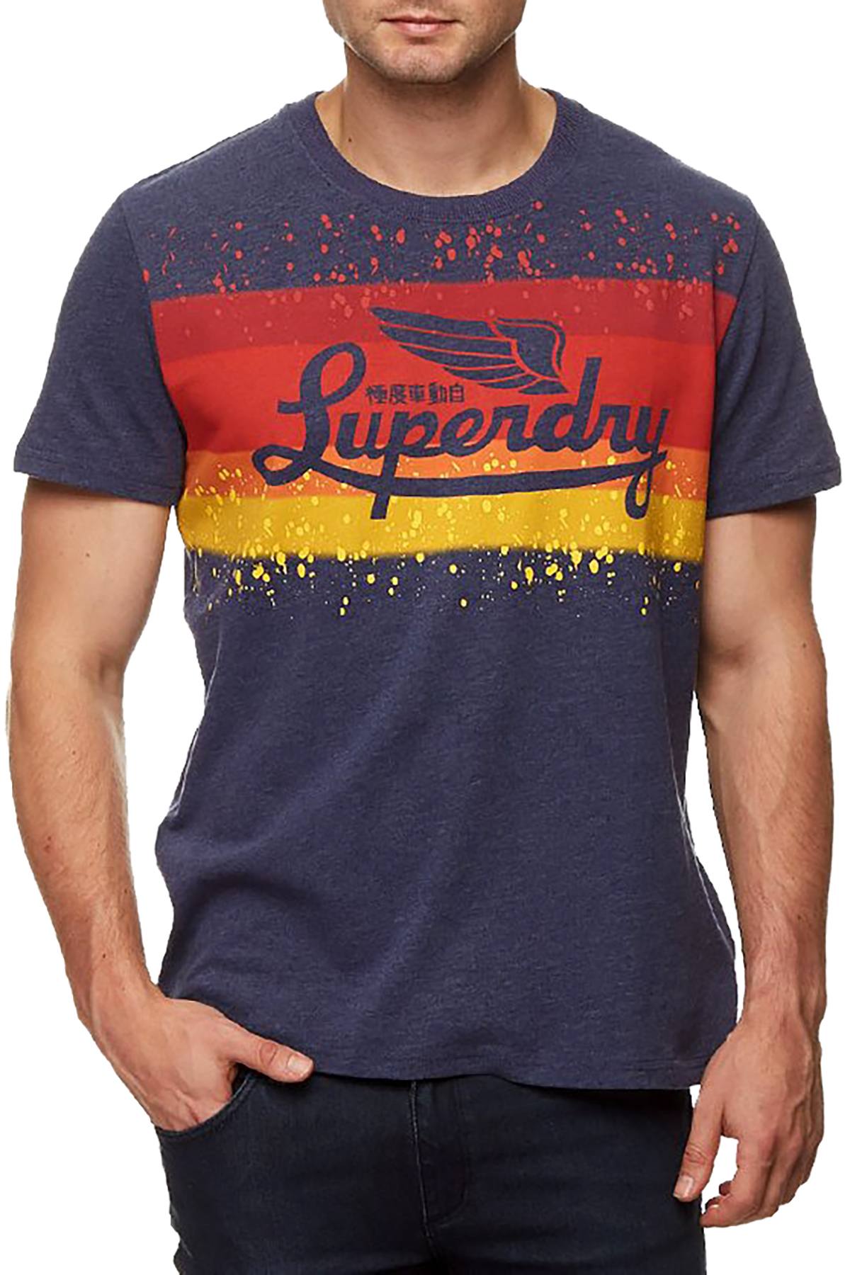 SuperDry Princedom-Blue Marl Icarus T-Shirt