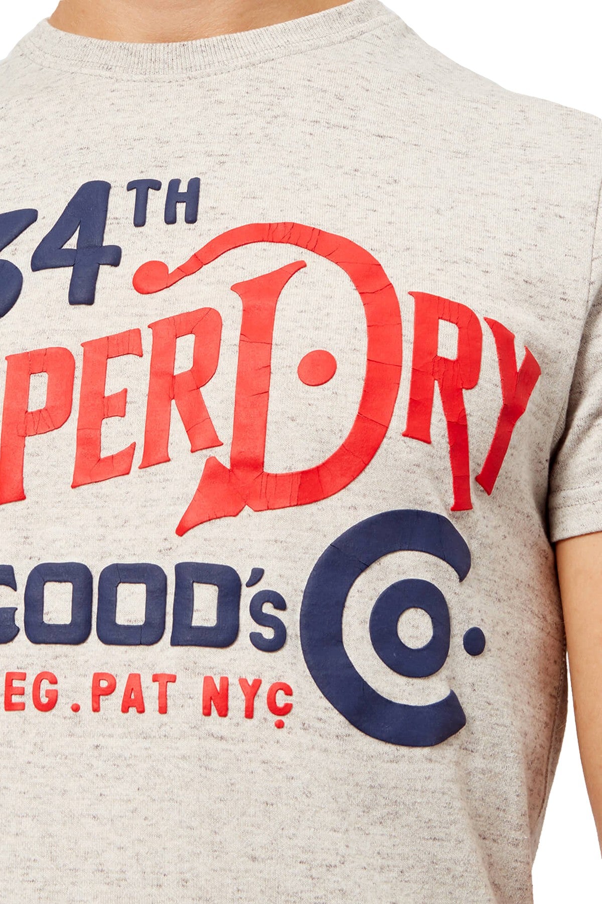 SuperDry Sea-Stone/Snowy-Grey NYC Goods Co T-Shirt