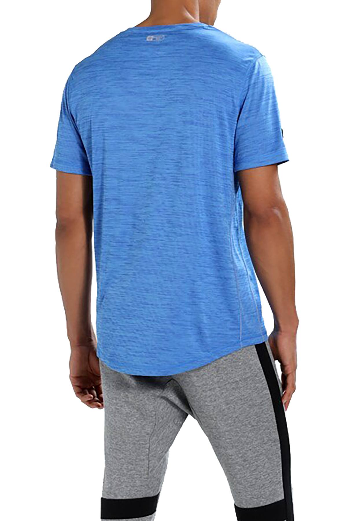 SuperDry Summer-Blue Micro Space-Dye Training T-Shirt