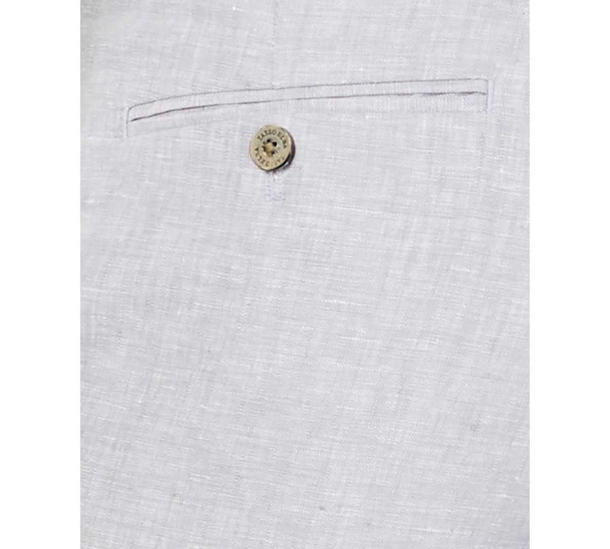 Tasso Elba 100% Linen Pants Grey