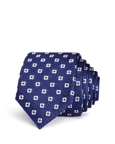 Ted Baker Shadow Flower Skinny Tie Navy