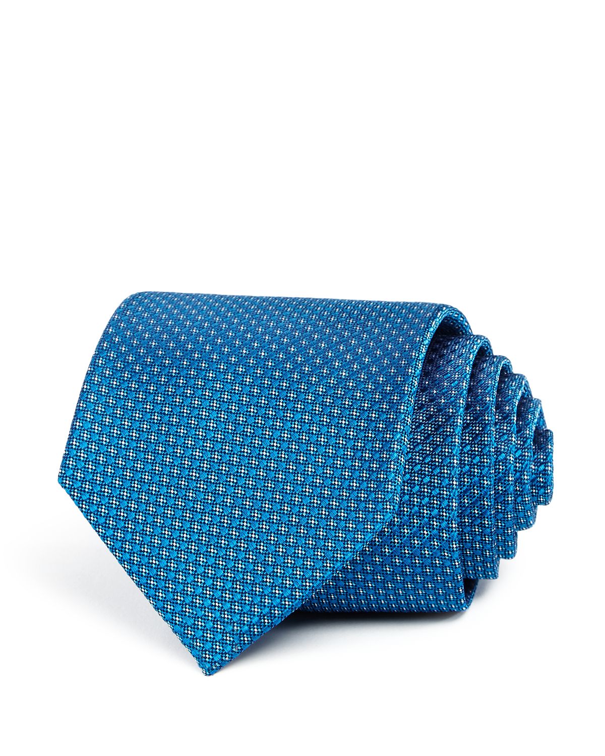 The Men's Store Micro-neat Silk Classic Tie Teal