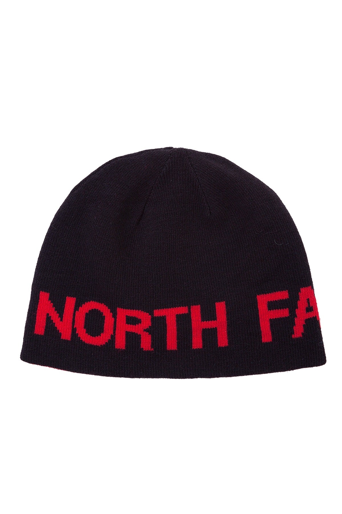 The North Face Black/Red Reversible Banner Beanie