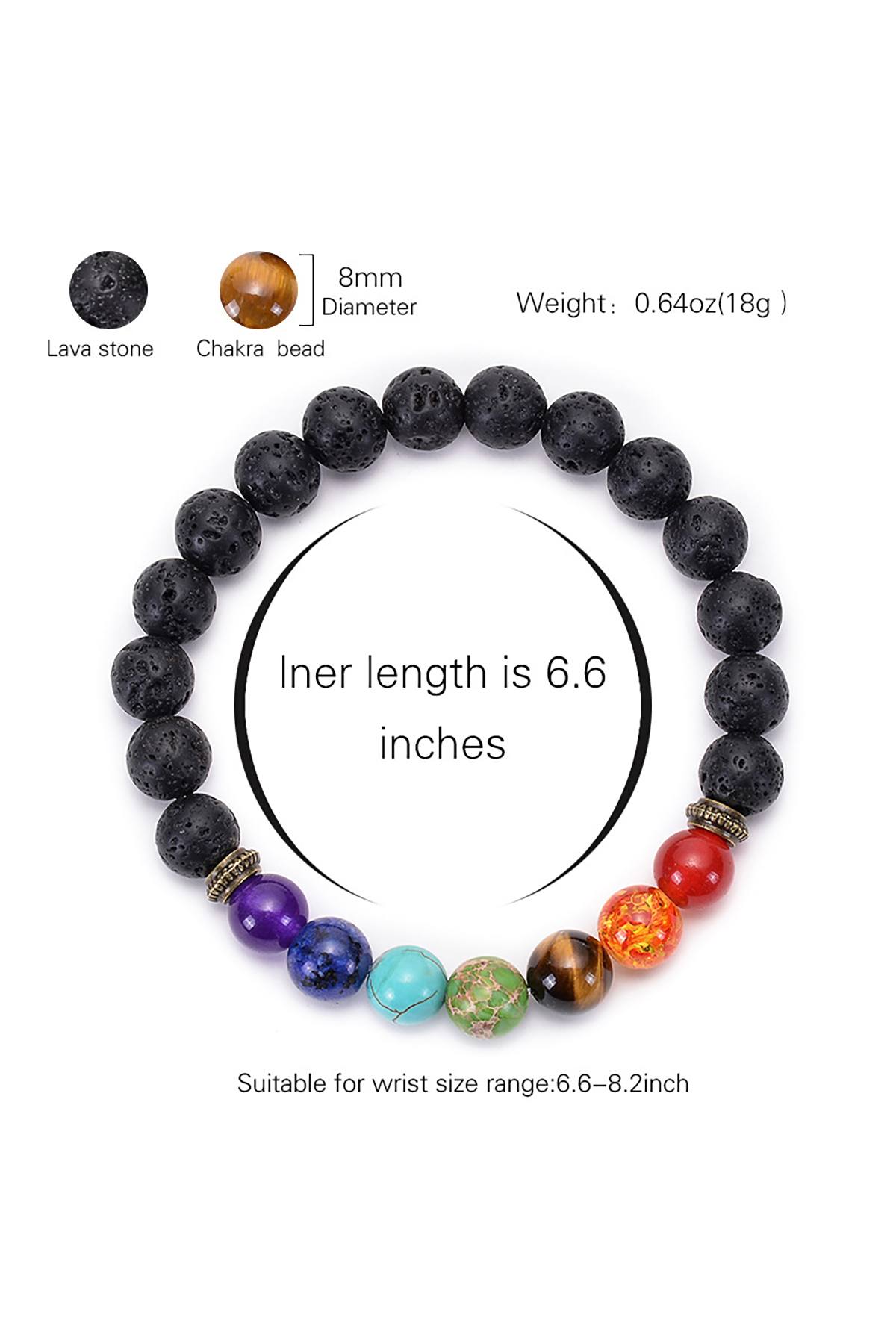 Tiger's Eye Manipura 7-Chakra Reiki Healing Bracelet