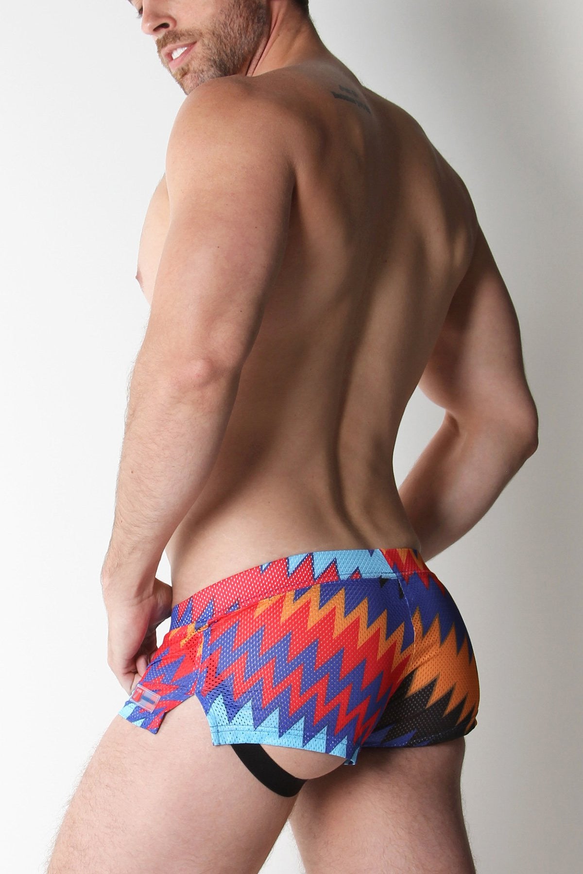 Timoteo TMS162 Fiesta ZigZag Mesh Jock Short