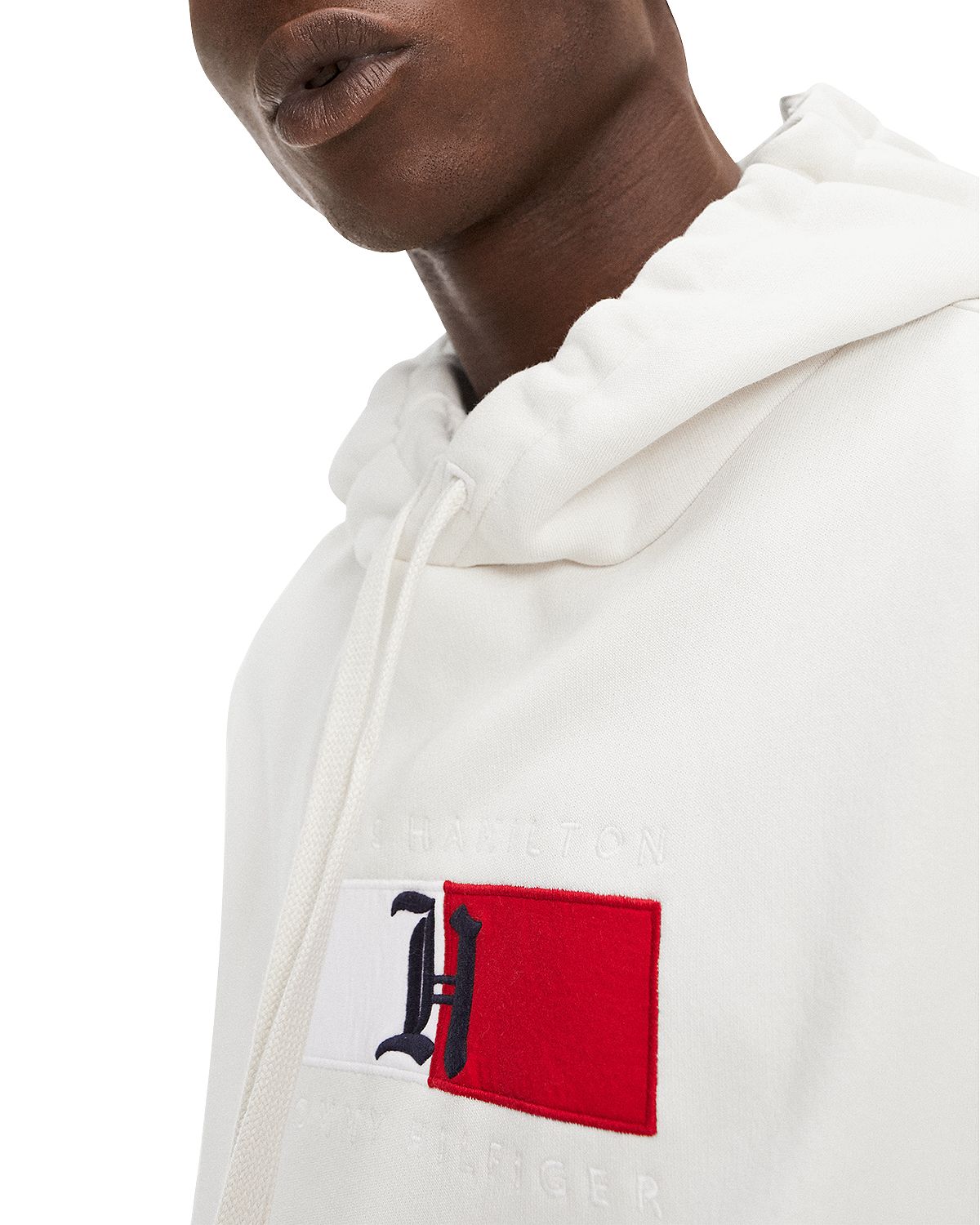 Tommy Hilfiger Embroidered Logo Hooded Sweatshirt Turtledove