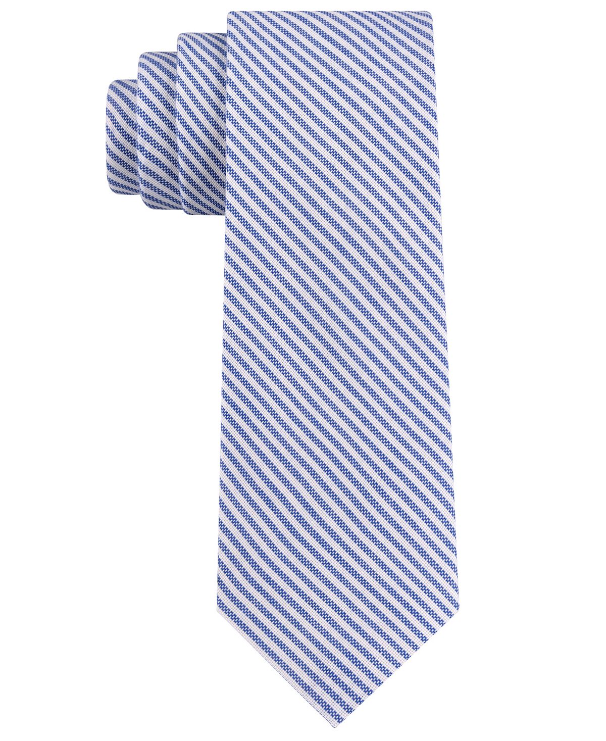 Tommy Hilfiger Haworth Stripe Slim Tie Blue