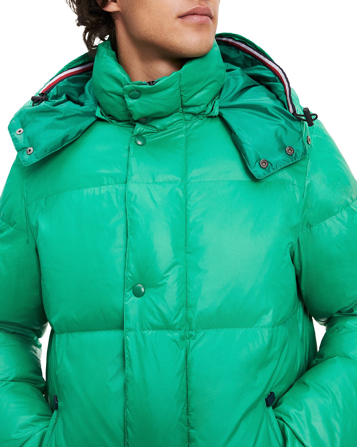 Tommy Hilfiger Hooded Quilted Jacket Jolly Green