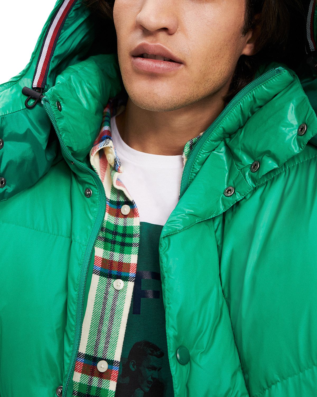 Tommy Hilfiger Hooded Quilted Jacket Jolly Green