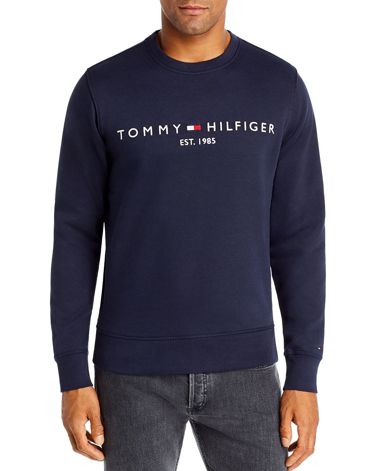 Tommy Hilfiger Logo Sweatshirt Sky Captain – CheapUndies