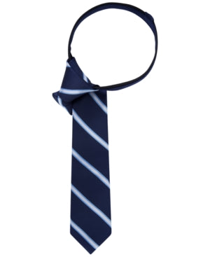 Tommy Hilfiger Repp Stripe Zipper Tie, Big Boys