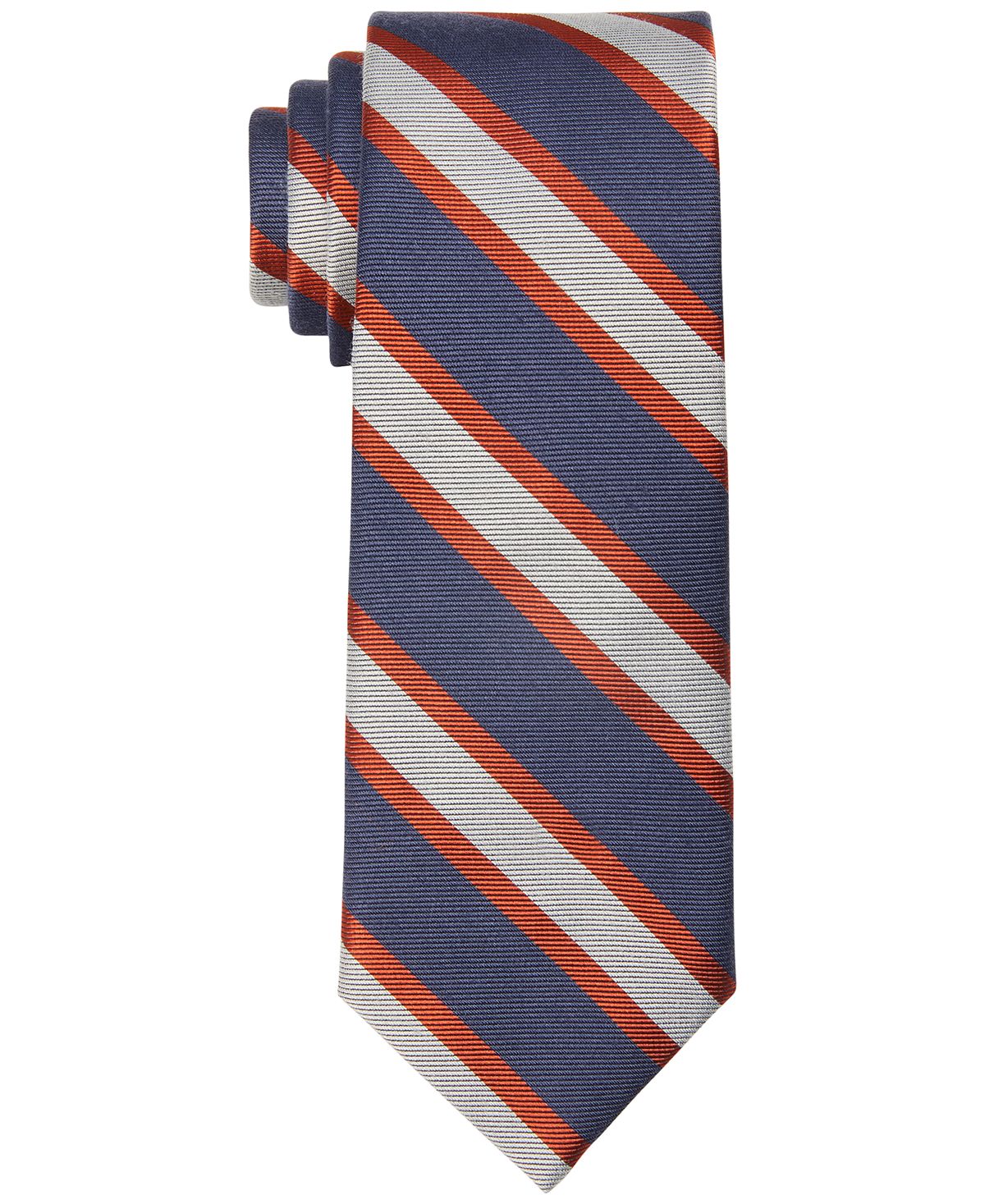 Tommy Hilfiger Slim Stripe Tie Orange