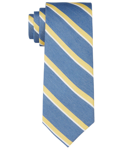 Tommy Hilfiger Slim Stripe Tie Yellow