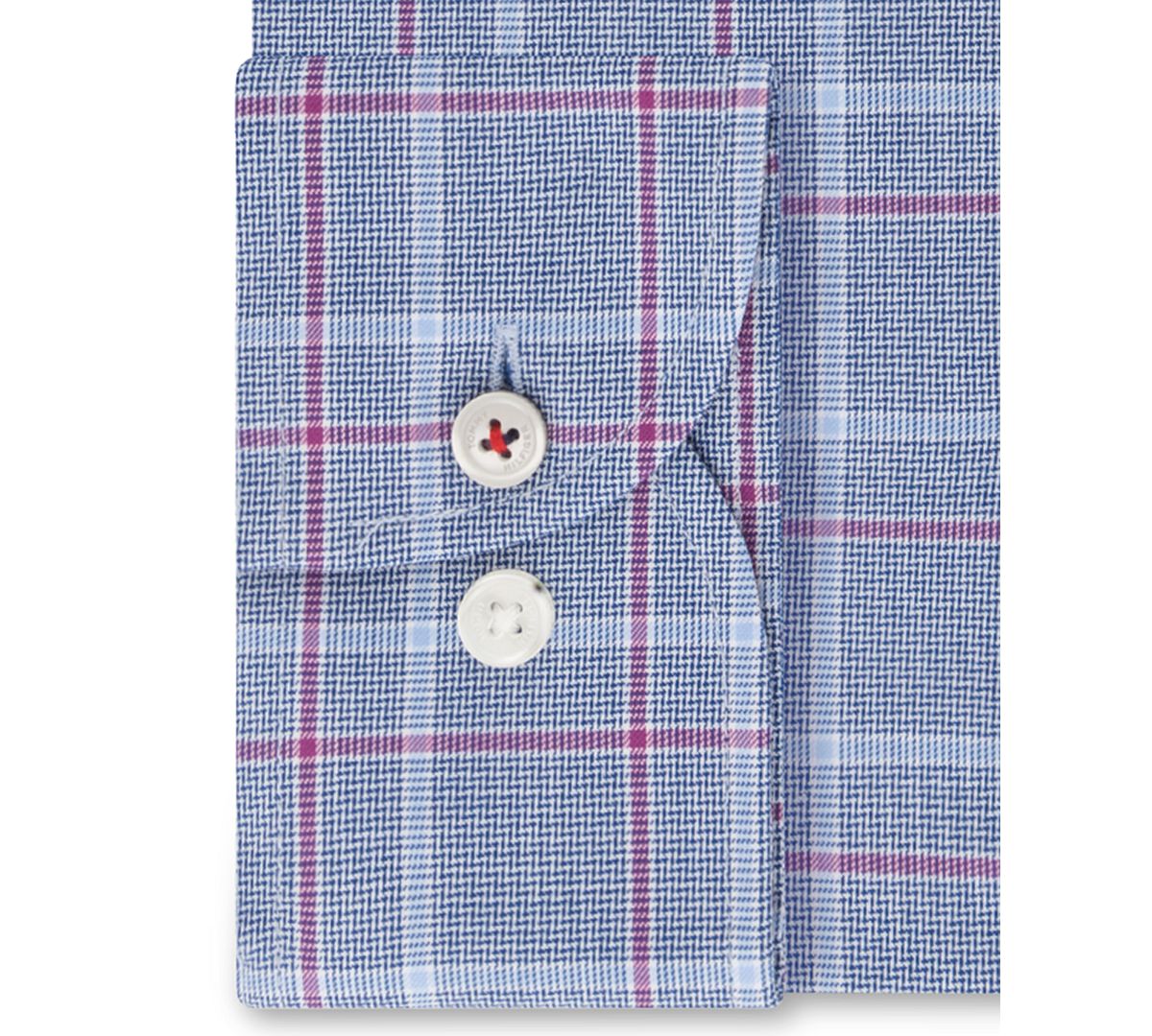 Tommy Hilfiger Slim-fit Performance Stretch Check Dress Shirt English Violet