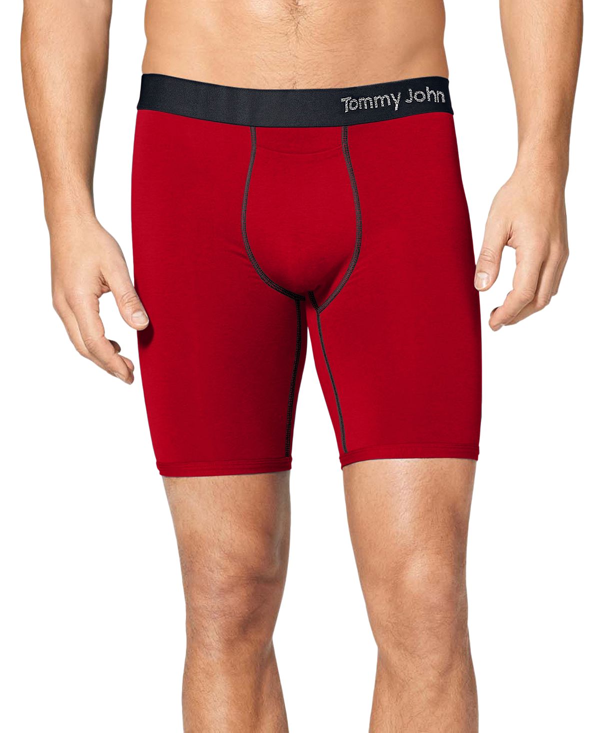 Tommy John Cool Cotton Moisture-wicking Boxer Briefs Bright Red