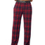 Tommy John Second Skin Plaid Pajama Pants Bright Red
