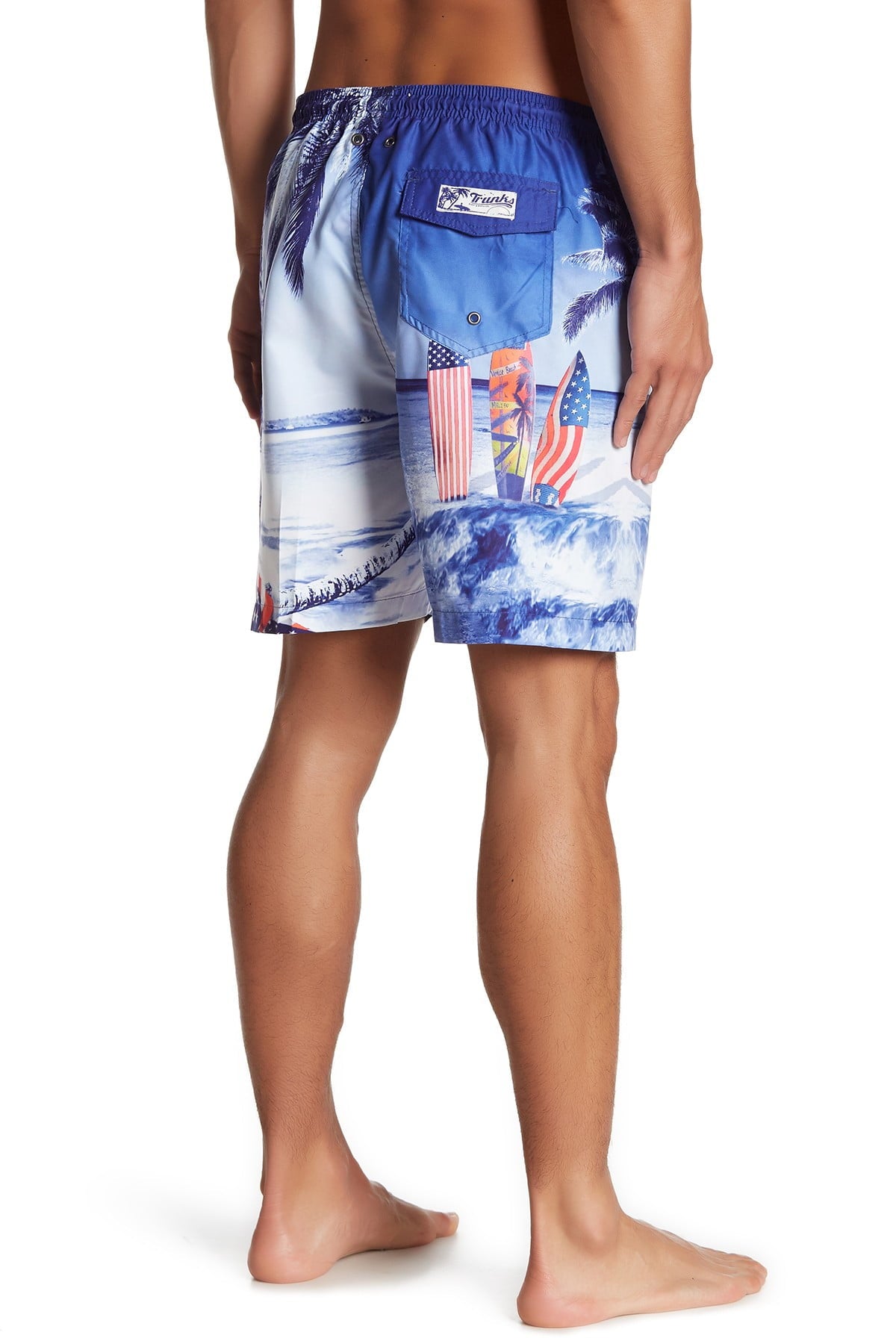 Trunks Surf and Swim CO. Printed Tropical Swim Shorts