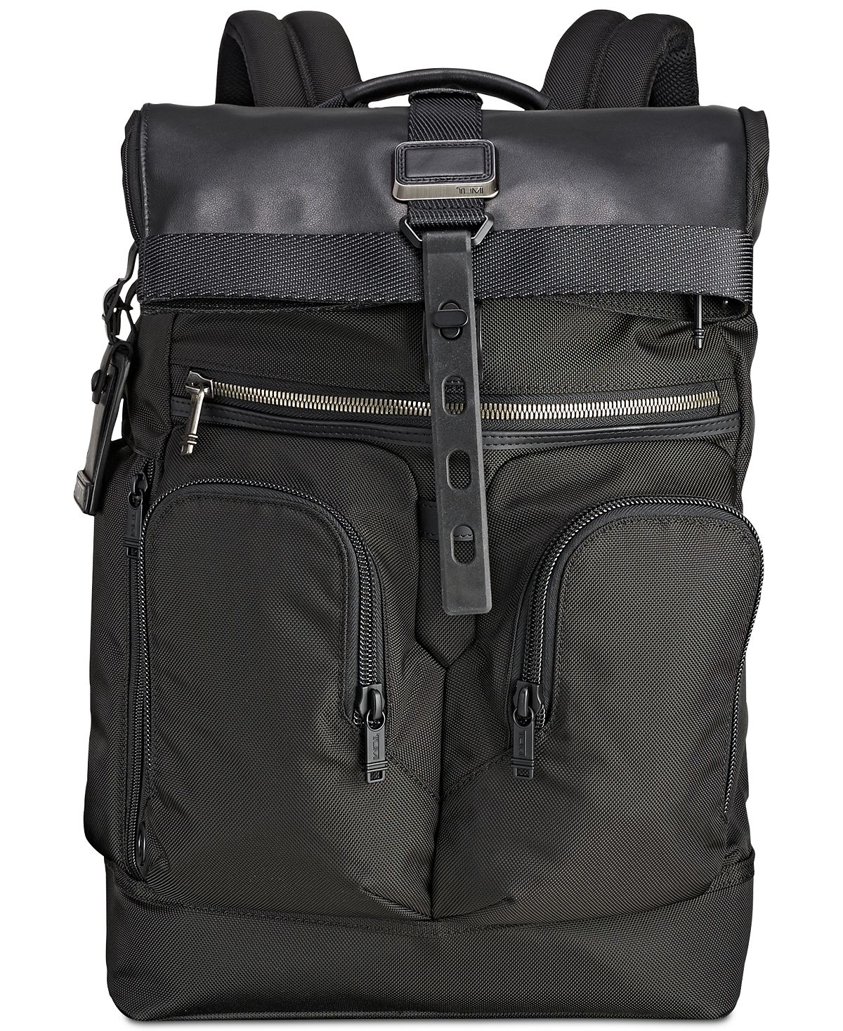 Tumi Alpha Bravo London Roll-top Backpack Black