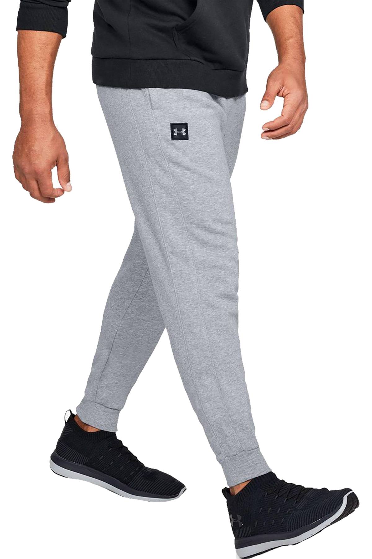 Under Armour Lt Steel Heather Grey Rival Fleece Jogger Pant