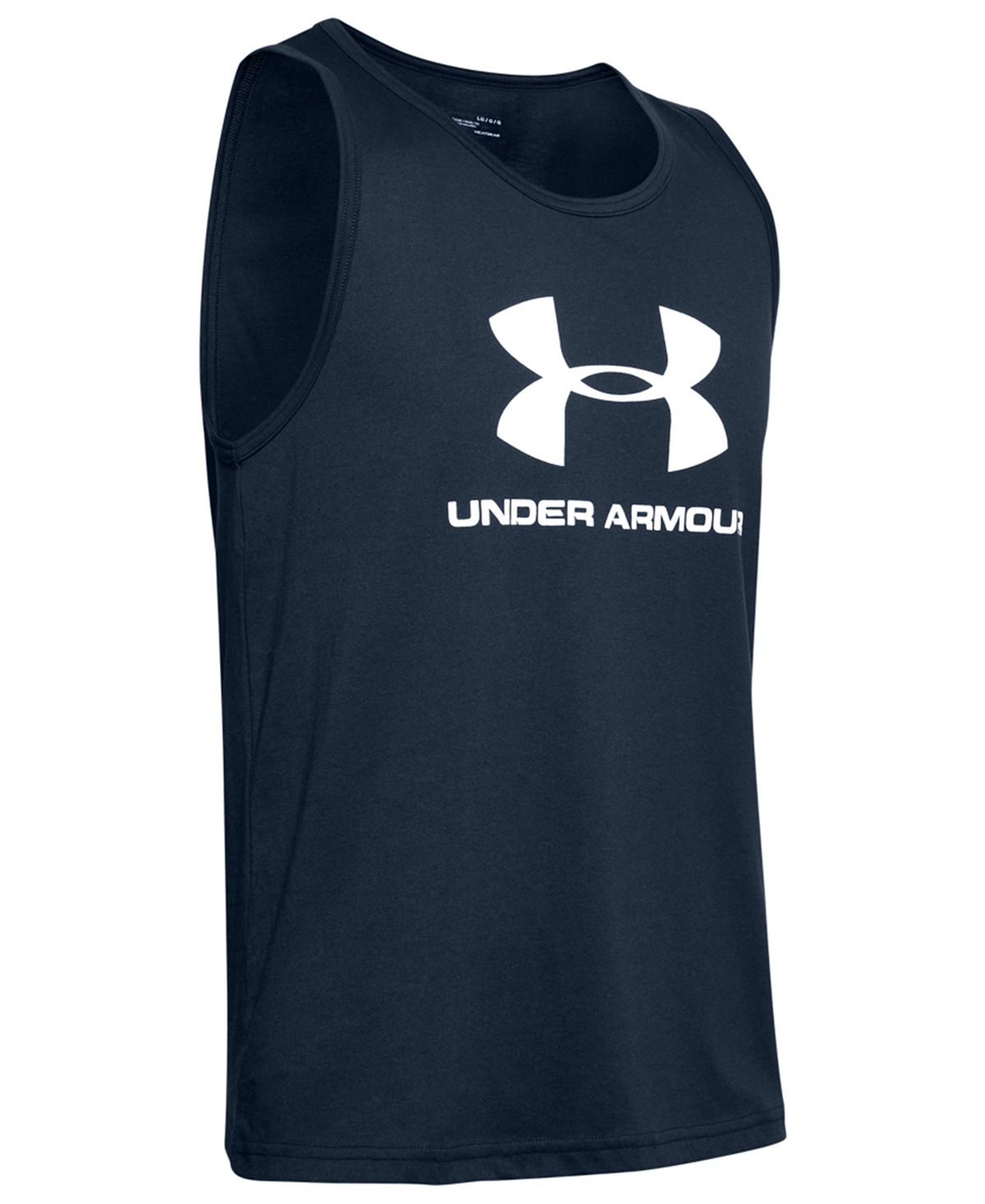 Under Armour Sportstyle Logo Tank Academy Navy