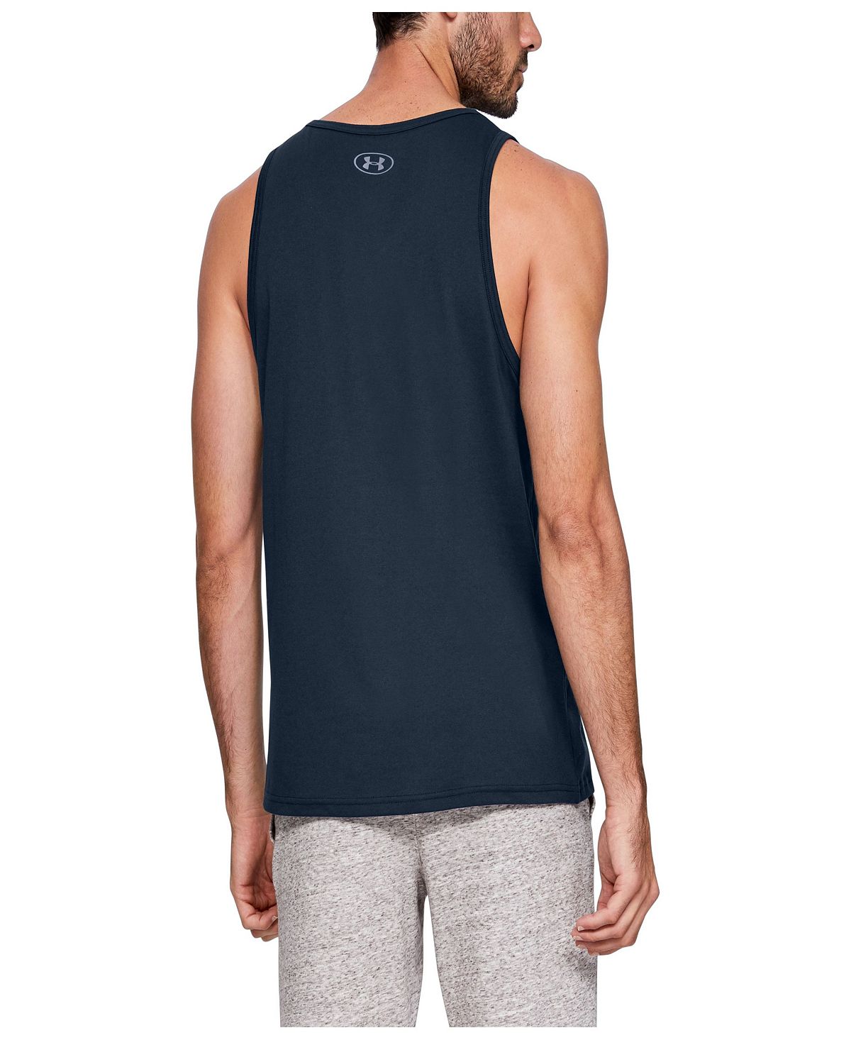 Under Armour Sportstyle Logo Tank Academy Navy