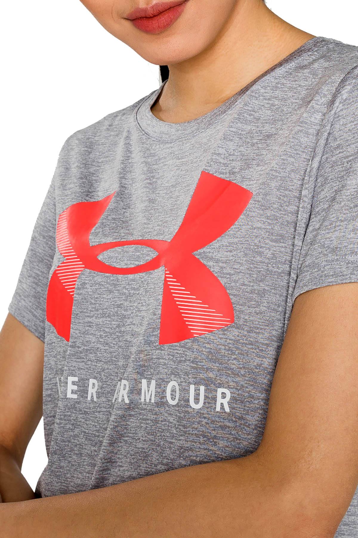 Under Armour Steel Brilliance Tech Crewneck Twist Graphic Tee