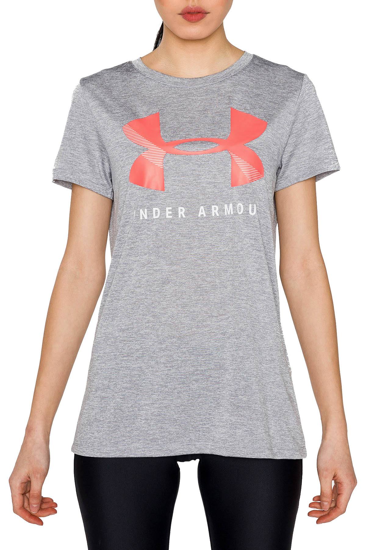 Under Armour Steel Brilliance Tech Crewneck Twist Graphic Tee