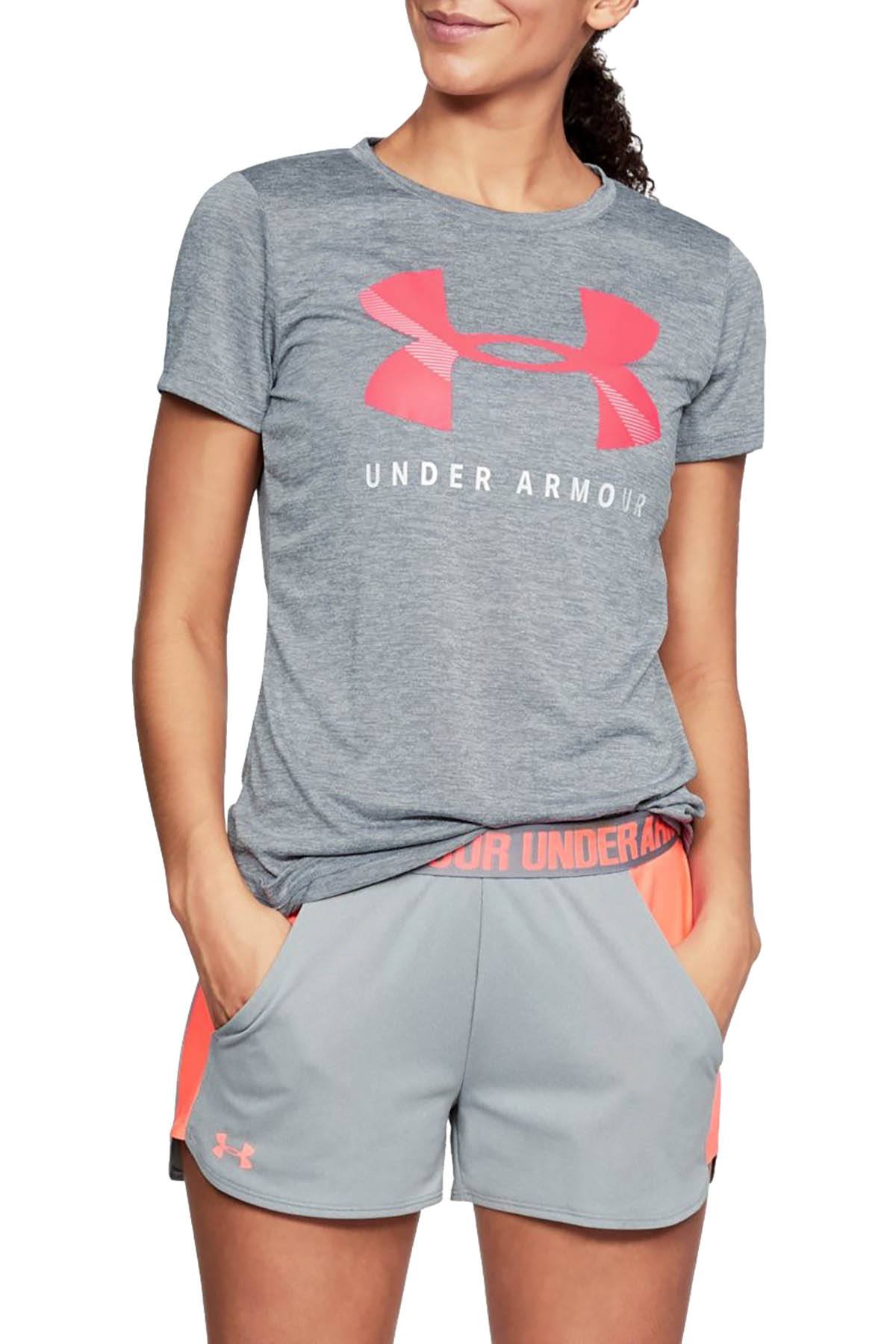 Under Armour Steel Brilliance Tech Crewneck Twist Graphic Tee