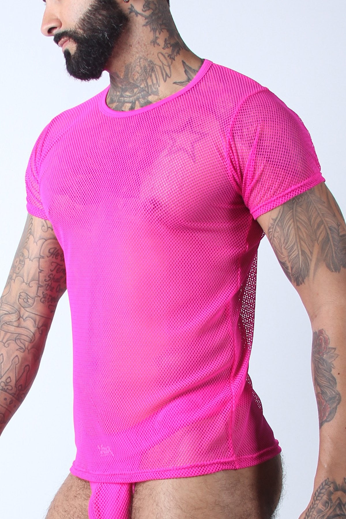 Vaux Pink VX1 Mesh Tee