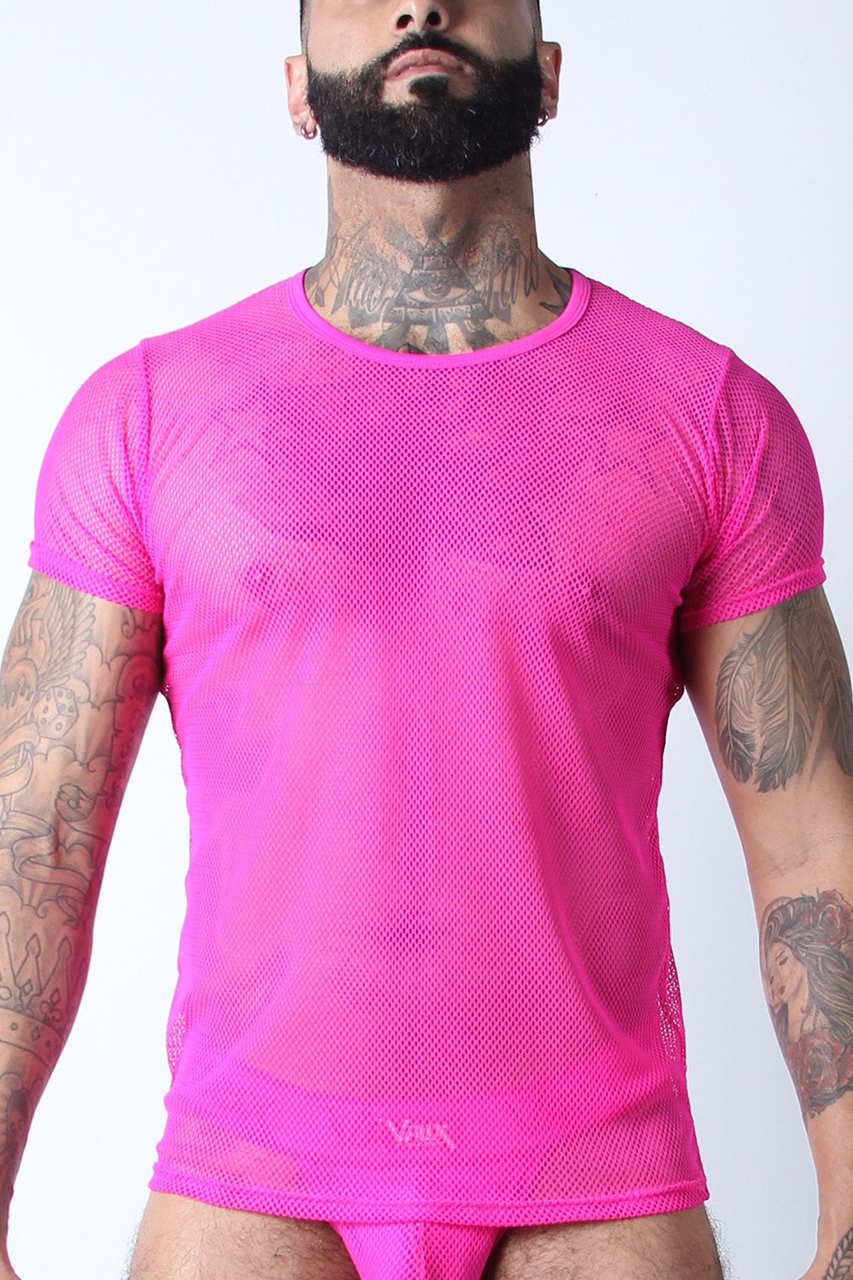 Vaux Pink VX1 Mesh Tee