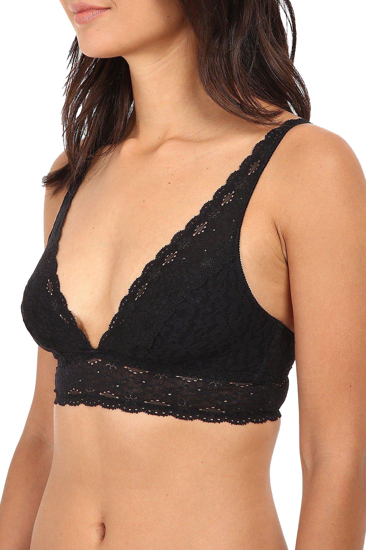 Wacoal Halo Lace Convertible Soft Cup Bralette in Black