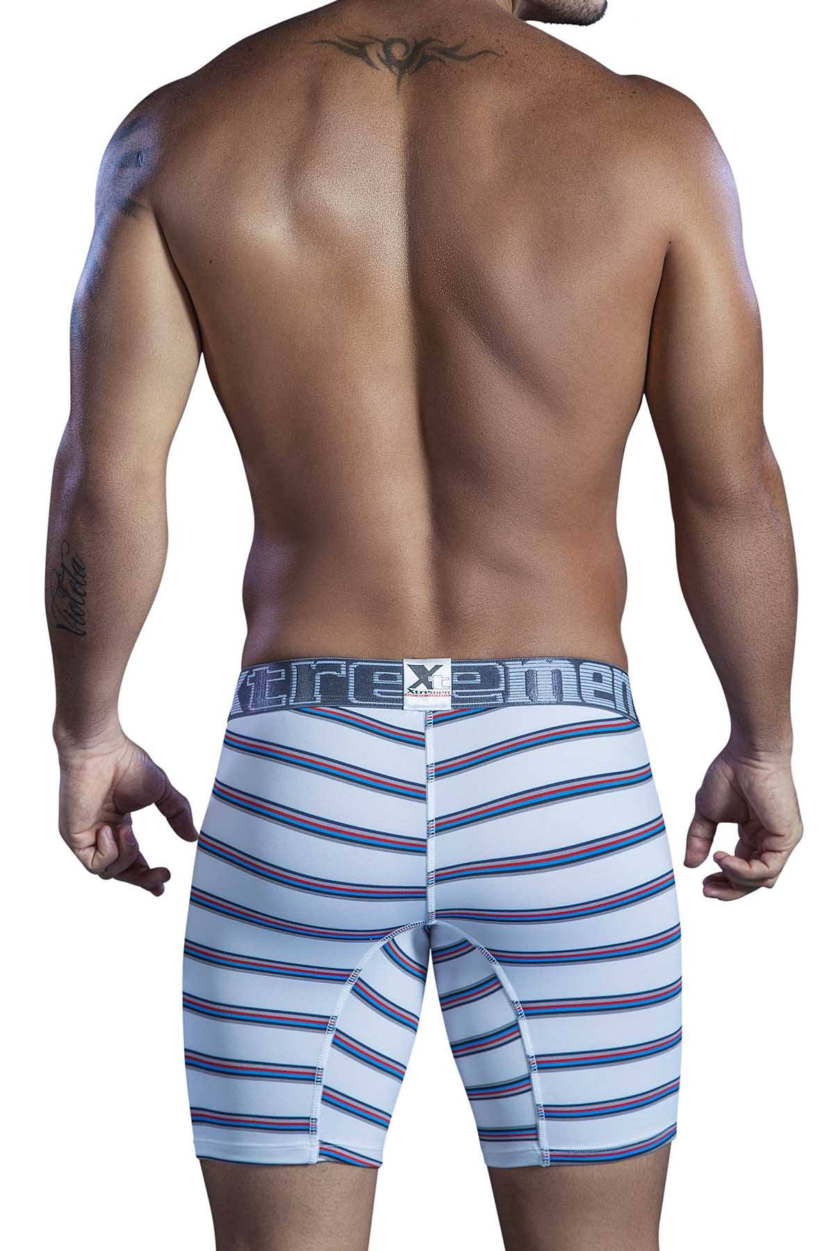 XTREMEN White Open-Fly Microber Boxer Brief