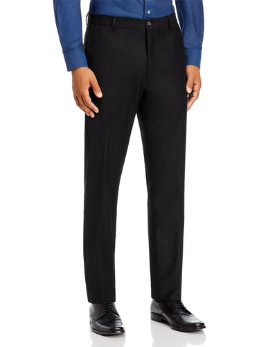 Zanella Noah Stretch Flannel Slim Fit Dress Pants Black