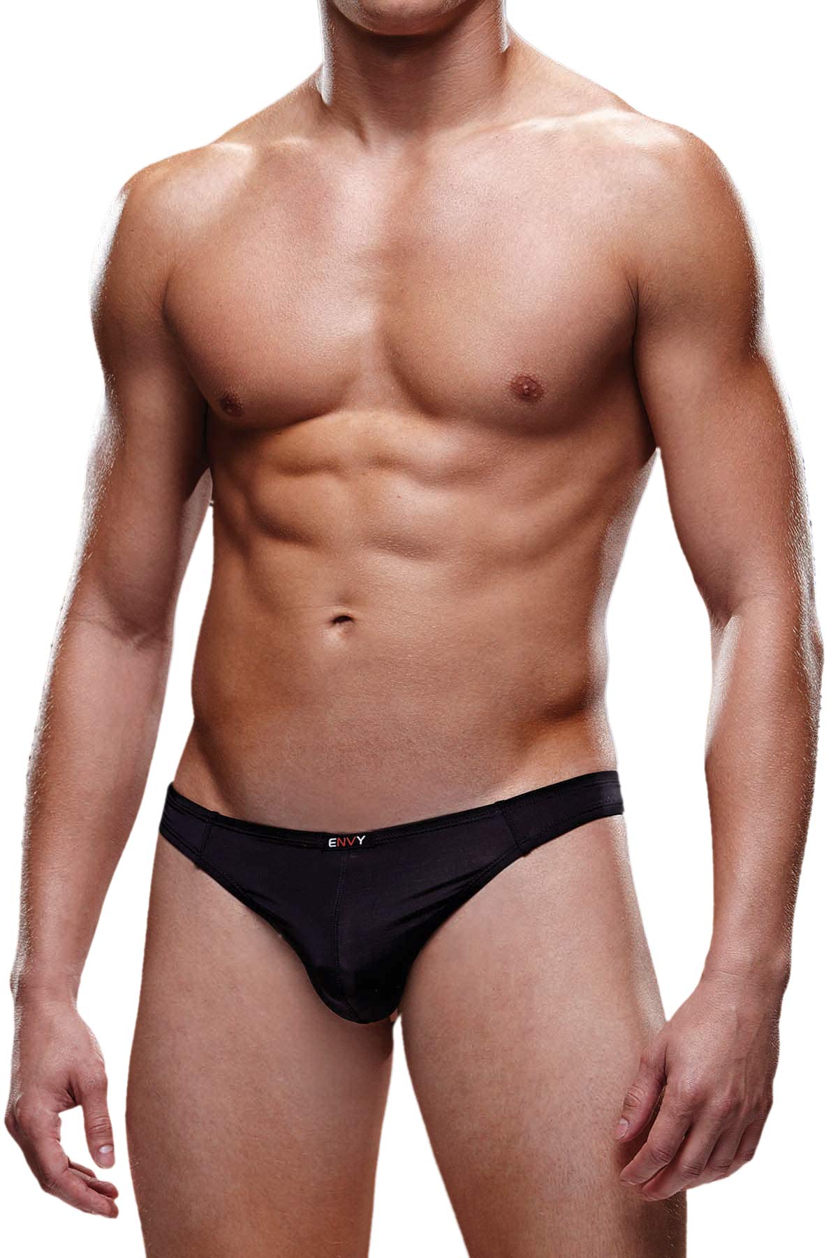 Envy Black Microfiber Thong