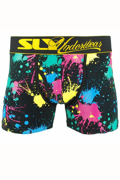 Sly Black Splatter Boxer Brief