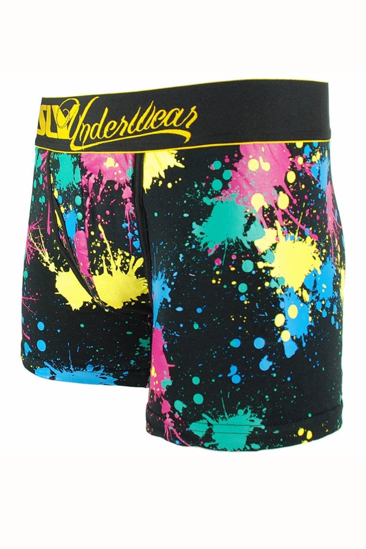 Sly Black Splatter Boxer Brief