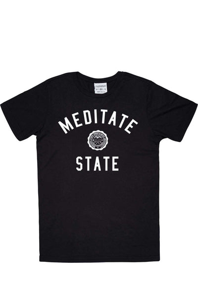 Rxmance Black Meditate State Crew Tee