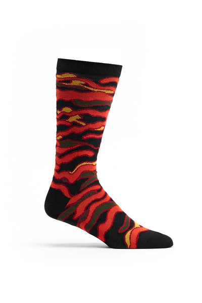 Ozone Black Waves Crew Socks