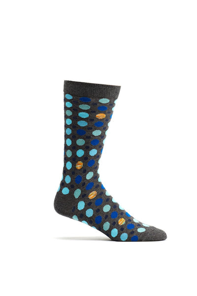 Ozone Grey Multi Dot Crew Sock