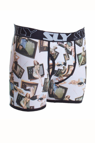 Sly White Pinups Boxer Brief