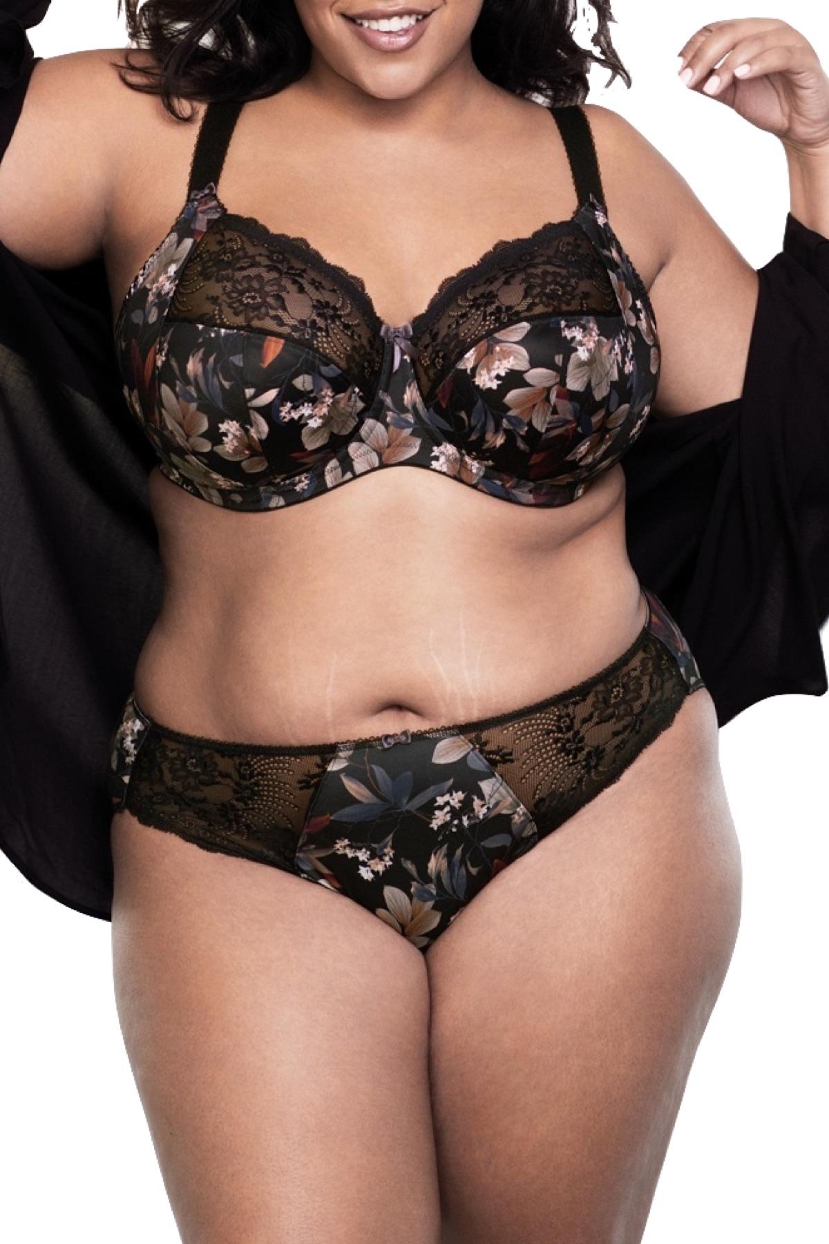 Elomi Women's Plus Size Morgan Underwire Full Cup Stretch Lace Banded Bra,  Toasted Almond, 32J : : Clothing, Shoes & Accessories