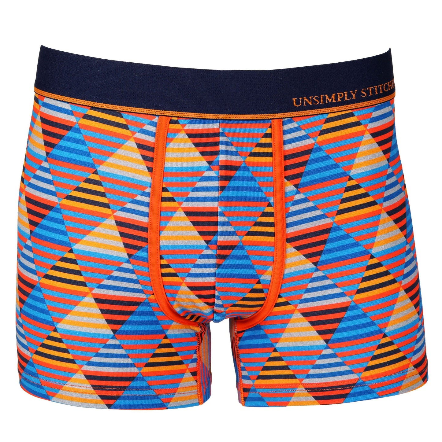 unsimply Stitched Orage Diamond Stripe Trunk